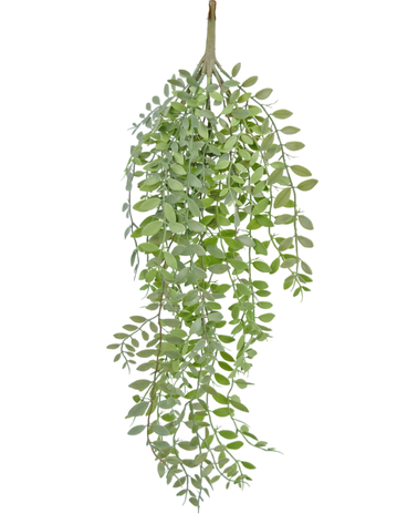 Kunst hangplant Pumila/Eucalyptus 76 cm