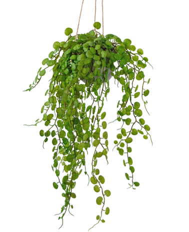 Kunst hangplant Vetplant 53 cm in pot