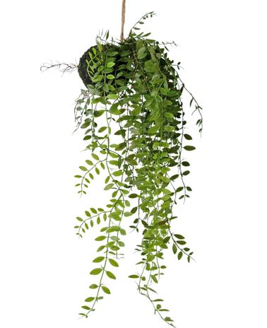 Greenmoods Kunst hangplant Pumila bal 30 cm