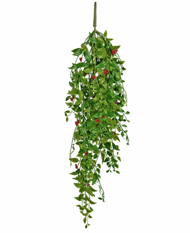 Greenmoods Kunst hangplant Gardenia met besjes 81 cm