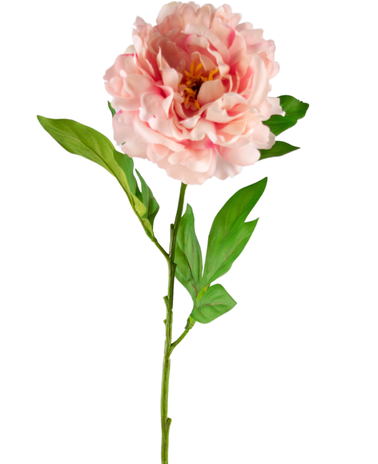 Greenmoods Kunstbloem Pioen 77 cm licht roze