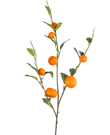 Greenmoods Kunsttak Mandarijn 93 cm oranje