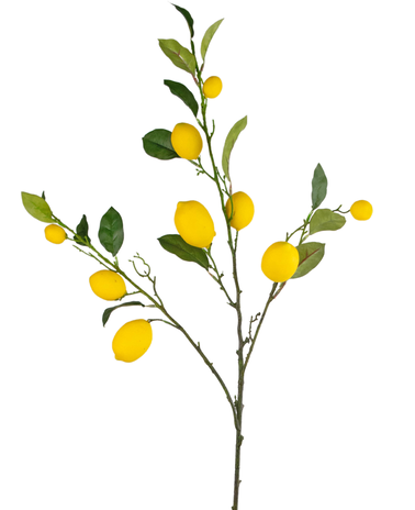 Kunsttak Lemon 104 cm geel