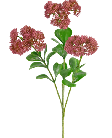 Greenmoods Kunsttak Sedum 56 cm roze