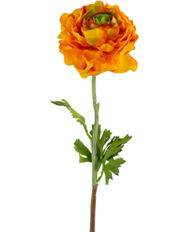 Greenmoods Kunstbloem Ranunculus 51 cm donkergeel