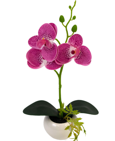 Greenmoods Kunst Orchidee 28 cm roze in pot