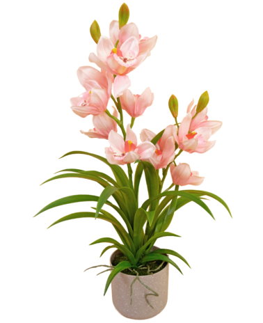 Greenmoods Kunst Orchidee 58 cm roze in pot