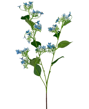 Greenmoods Kunstbloem Wilde Hydrangea 93 cm blauw
