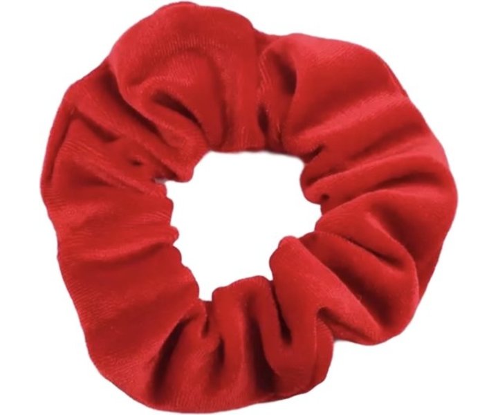 Scrunchie Velvet Rood