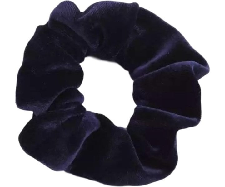 Scrunchie Velvet Navy