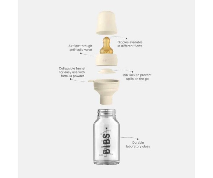 Baby Bottle Glass Sage - 225ml