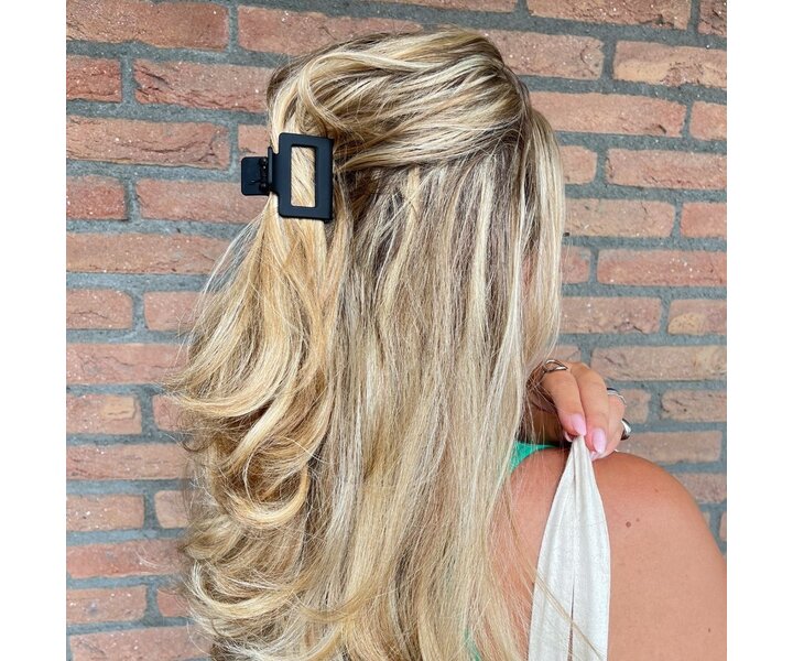 Hair clip midi black - 5cm