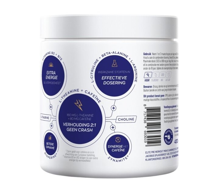 Elite Pre Workout Man 20 days - 420gr