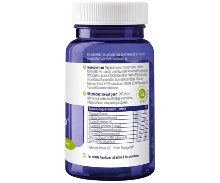 RelaxComplex Magnesiumtauraat & Vitamine D3