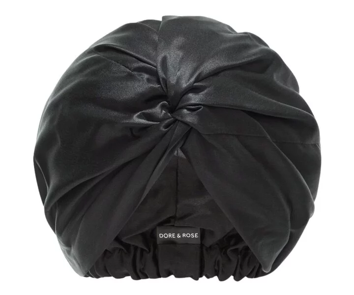 Premium Silk Bonnet Black