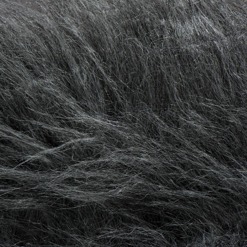 Imitatiebont Stof Langhaar Antraciet – Voor Kostuums & Decoratie