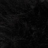 Imitatiebont Stof Langhaar Zwart – Voor Kleding, Kostuums & Decoratie