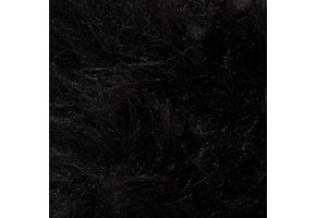 Imitatiebont Stof Langhaar Zwart