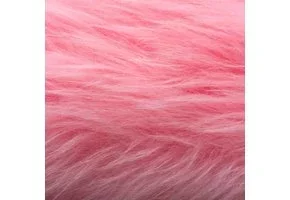 Imitatiebont Stof Langhaar Roze