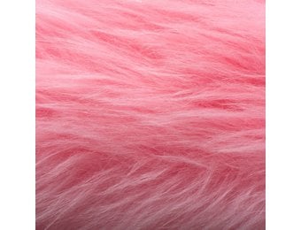 Imitatiebont Stof Langhaar Roze