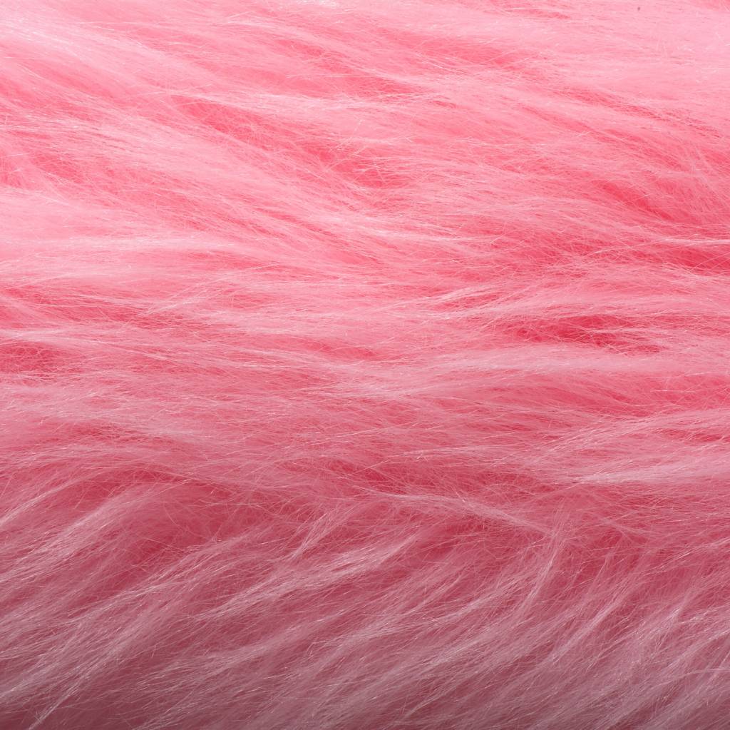 Imitatiebont Stof Langhaar Roze – Voor Kleding, Kostuums & Decoratie