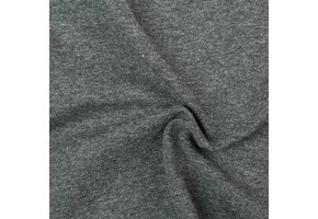 Tricot stof Middengrijs Melange
