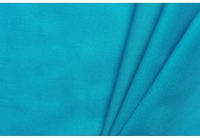 Uni katoen stof turquoise