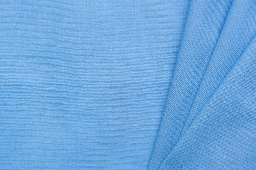 Uni katoen stof blauw