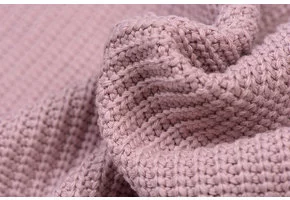 Gebreide stof, Big Knit Cable Poederroze