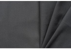 Uni katoen stof donkergrijs