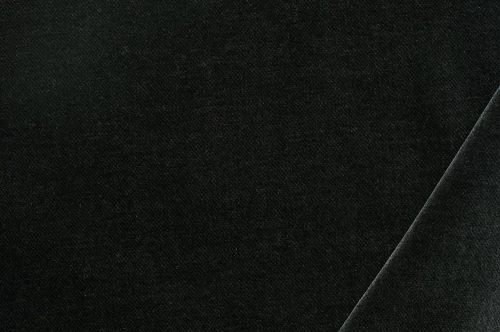 Fluweel Stof Donkergrijs – Zacht, Mat & Luxe Katoenvelours