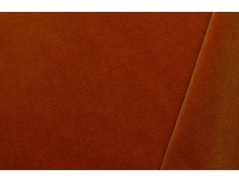 Fluweel Stof - Donkeroranje