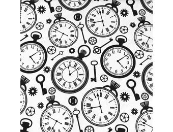 Katoen Poplin Clocks