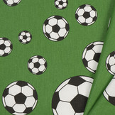 Voetbalstoffen Groen voetbal