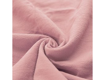 Gewassen Katoenen Stof Nude Roze