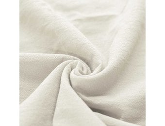 Gewassen Katoenen Stof Ecru