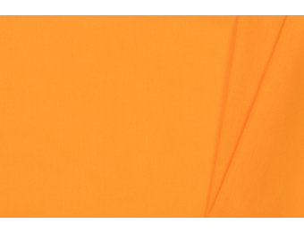 Uni katoen stof licht oranje