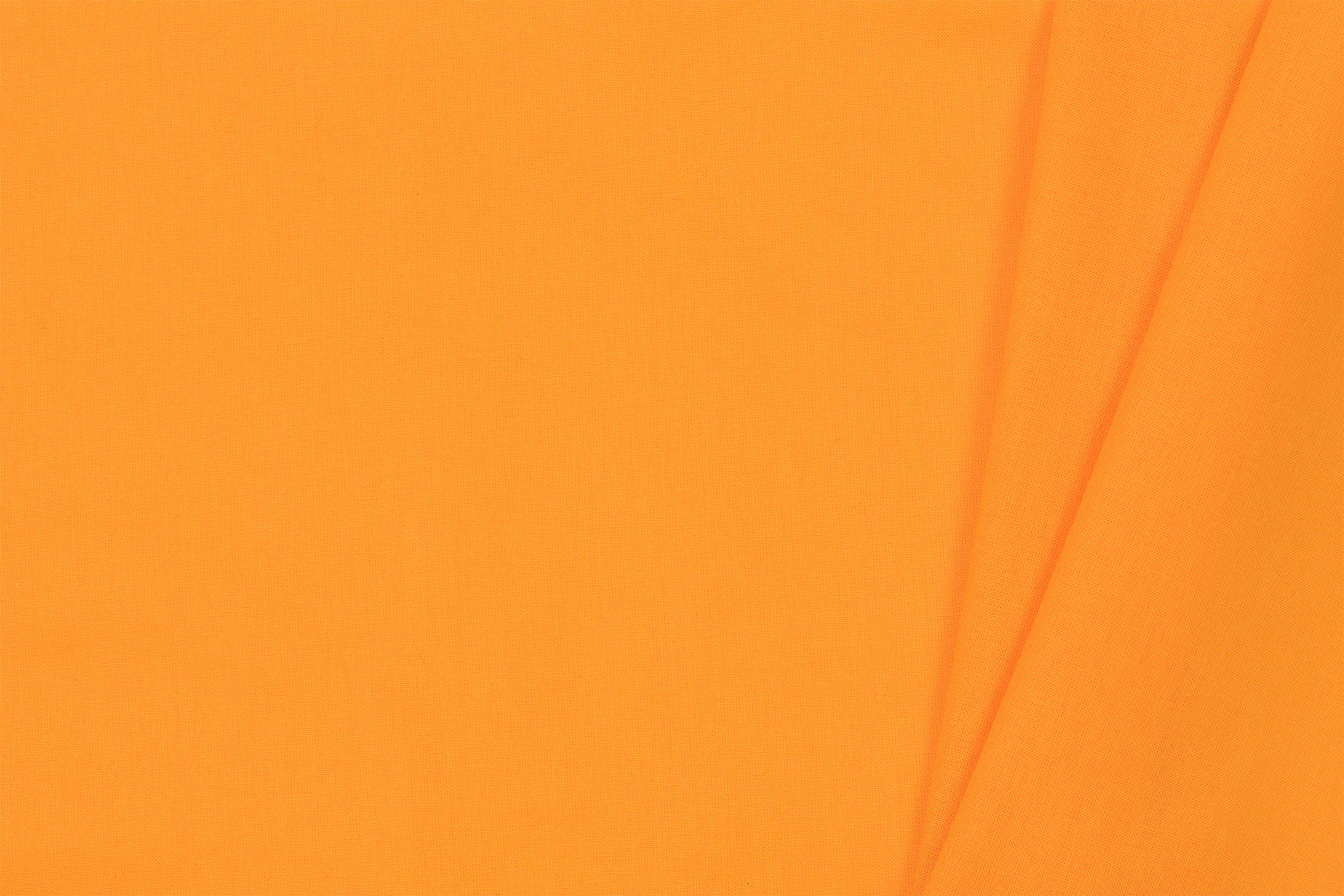 Uni katoen stof licht oranje