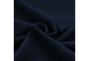 Ottoman Rib Jersey Stof Marine