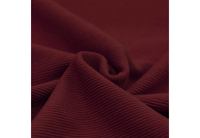 Ottoman Rib Jersey Stof Bordeaux