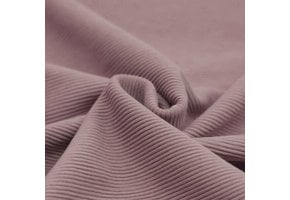 Ottoman Rib Jersey Stof Oud Mauve