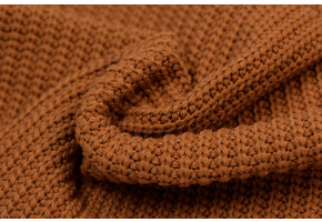 Gebreide stof, Big Knit Cable Cognac