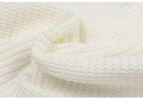 Gebreide stof, Big Knit Cable Ecru