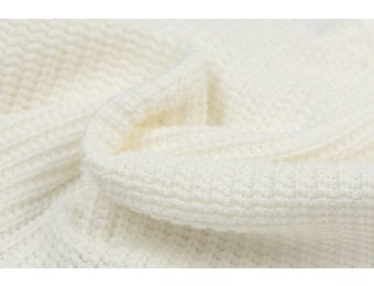 Gebreide stof, Big Knit Cable Ecru