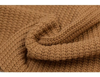 Gebreide stof, Big Knit Cable Camel