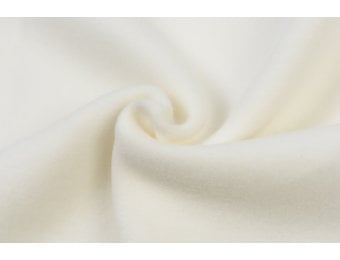 Fleece Katoen Stof (Sherpa) Ecru
