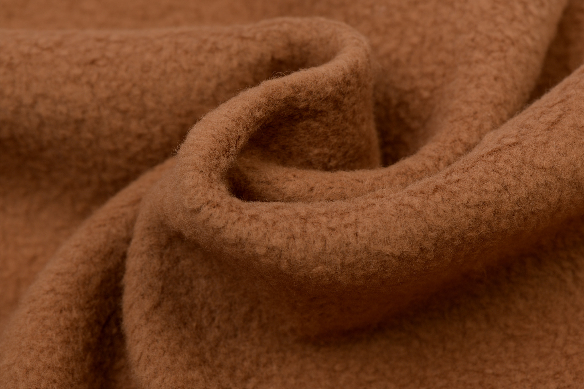 Fleece Katoen Camel