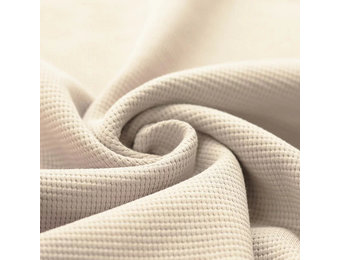 Wafel Jersey Stof Naturel Beige