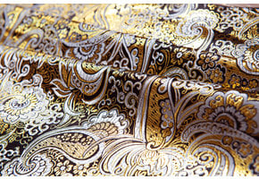 Brokaat Zwart / Zilver / Goud