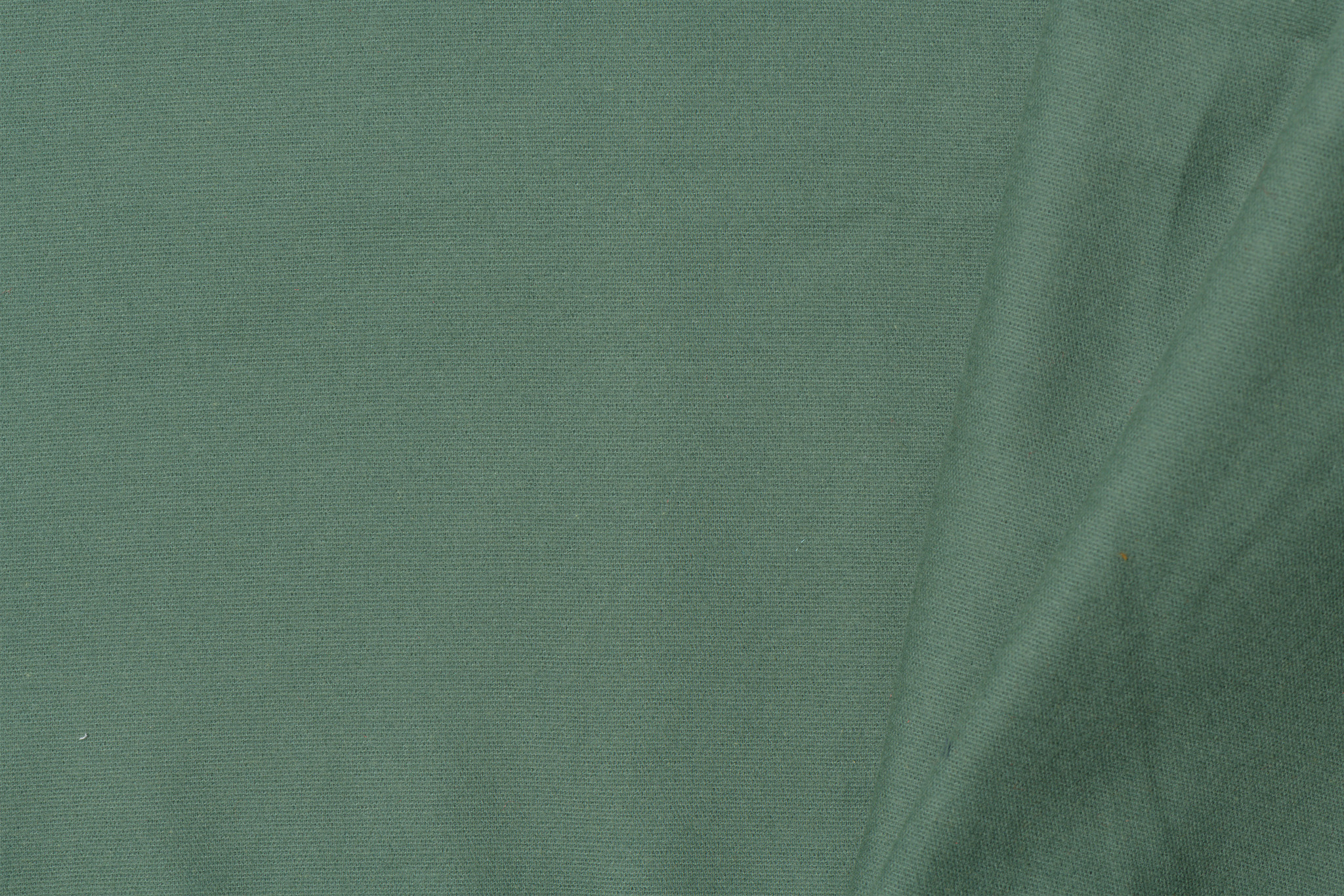 Katoen Flanel Uni Oud groen